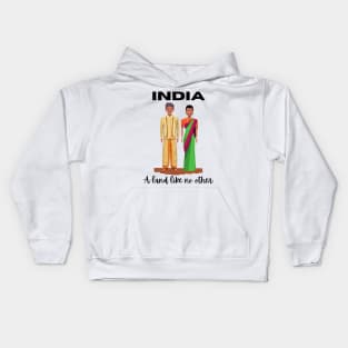 I Love India I Love Desi Kids Hoodie